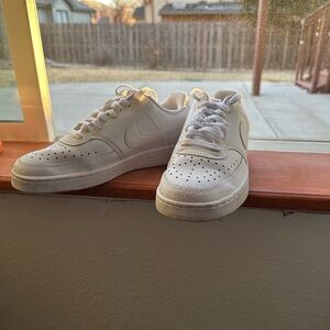 Nike All-White Low-Top Sneakers